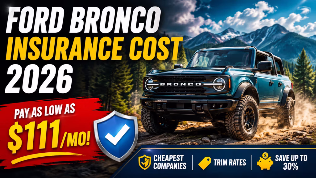 ford-bronco-insurance-cost-2026-cheapest-companies-trim-rates-money-saving-guide
