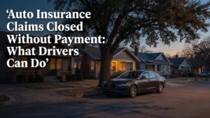 Auto Insurance Claims Closed Without Payment: What Drivers Can Do
