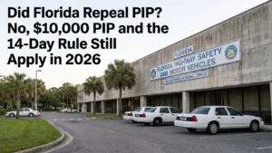 Did Florida Repeal PIP? No, $10,000 PIP and the 14-Day Rule Still Apply in 2026