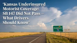 Kansas Underinsured Motorist Coverage: SB 147 Did Not Pass — What Drivers Should Know