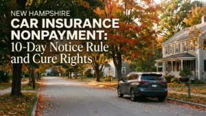 New Hampshire Car Insurance Nonpayment: 10-Day Notice Rule and Cure Rights