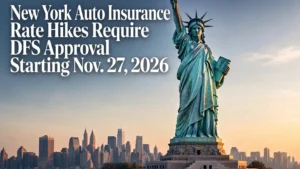 New York Auto Insurance Rate Hikes Require DFS Approval Starting Nov. 27, 2026