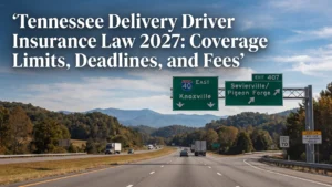 Tennessee Delivery Driver Insurance Law 2027: Coverage Limits, Deadlines, and Fees