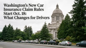 Washington’s New Car Insurance Claim Rules Start Oct. 18: What Changes for Drivers